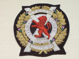 London Scottish blazer badge - Click Image to Close