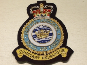 RAF Coastal Command QC blazer badge 109 - Click Image to Close
