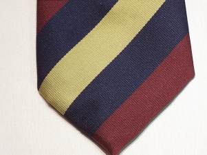 Royal Army Medical Corps (Equal Stripes) polyester striped tie - Click Image to Close