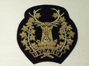 Gordon Highlanders (1st BN) on Black blazer badge - Click Image to Close