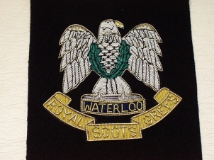 Royal Scots Greys (Silver Eagle) blazer badge 157 - Click Image to Close