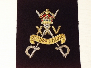 25th Dragoons blazer badge - Click Image to Close