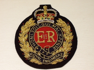 Royal Engineers Queens Crown blazer badge - Click Image to Close