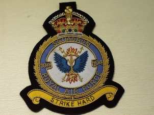 104 (Bomber) Squadron RAF KC blazer badge - Click Image to Close