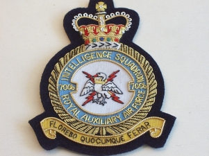 7006 (intelligence) Royal Auxiliary Air Force blazer badge - Click Image to Close