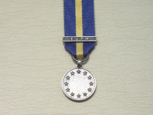 EU ESDP EUPM HQ & Forces miniature medal - Click Image to Close