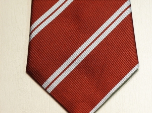 Royal Military College, Sandhurst (Old Pattern Tan / White) Silk - Click Image to Close