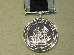 Royal Navy Long Service Elizabeth II full size copy medal - Click Image to Close