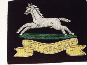 The West Yorkshire Regiment blazer badge 185 - Click Image to Close