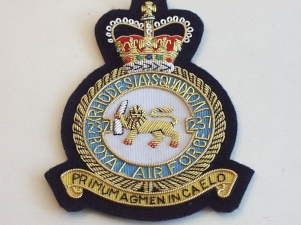 237 (Rhodesia) Sqdn RAF blazer badge - Click Image to Close