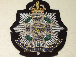 The Border Regiment Kings Crown blazer badge - Click Image to Close