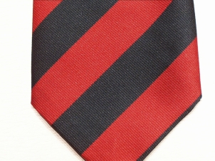 Devonshire Regiment polyester striped tie - Click Image to Close
