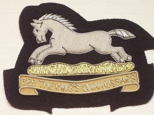 3rd Kings Own Hussars blazer badge - Click Image to Close