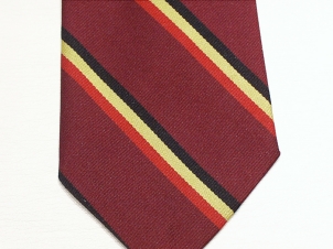 East Anglia Regiment polyester striped tie - Click Image to Close