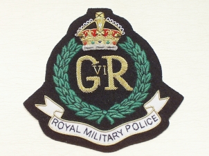 Royal Military Police Kings Crown blazer badge 149 - Click Image to Close