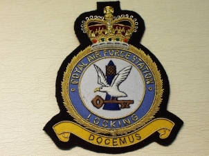 RAF Station Locking blazer badge - Click Image to Close