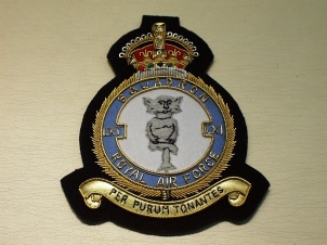 61 Squadron RAF KC blazer badge - Click Image to Close