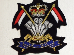9th/12th Royal Lancers blazer badge 78 - Click Image to Close
