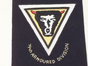 79th Armoured Division blazer badge - Click Image to Close
