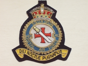 145 Squadron RAF KC blazer badge - Click Image to Close