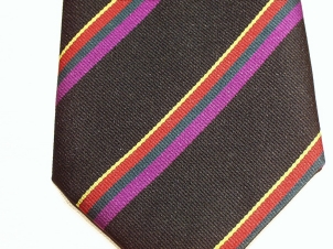Royal Hampshire Regiment polyester striped tie - Click Image to Close