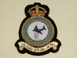 Bomber Command Operation Manna blazer badge - Click Image to Close