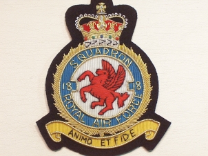 18 Squadron QC RAF blazer badge - Click Image to Close