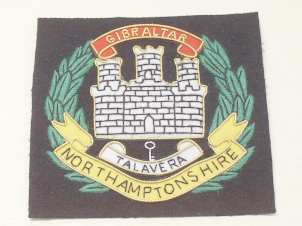 The Northamptonshire Regiment blazer badge - Click Image to Close