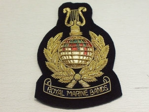 Royal Marine Bands blazer badge - Click Image to Close