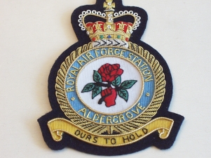 RAF Station Aldergrove blazer badge - Click Image to Close