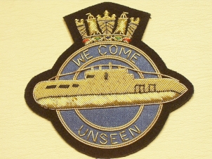 Submariners - We come unseen blazer badge 174 - Click Image to Close