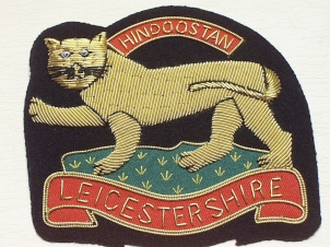 Royal Leicesterershire Regiment (Tiger) blazer badge - Click Image to Close