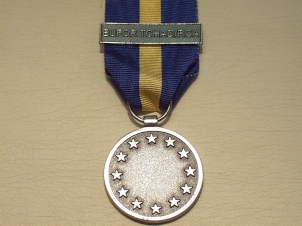 EU ESDP EUFOR/TCHAD/RCA HQ & Forces fullsize medal - Click Image to Close
