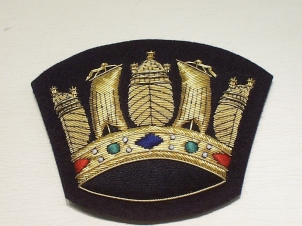 Royal Navy Coronet (Large) blazer badge 150B - Click Image to Close