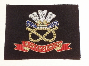 The North Staffordshire Regiment blazer badge - Click Image to Close