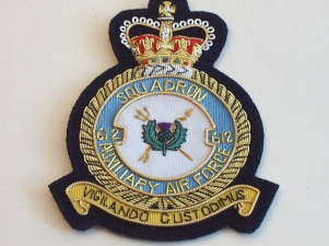 612 Sqdn Royal Aux Air Force blazer badge - Click Image to Close