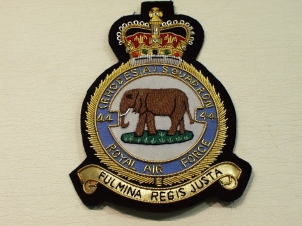 44 RAF Rhodesia Squadron QC blazer badge - Click Image to Close