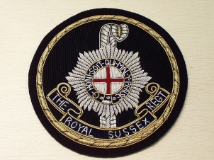 Royal Sussex (Circle Type) blazer badge 159 - Click Image to Close