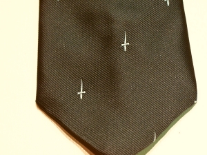 3 & 41 Commando (Gold Dagger Motif) polyester crested tie - Click Image to Close