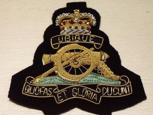 Royal Artillery (RHQ Pattern) blazer badge - Click Image to Close