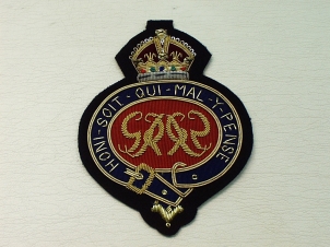 Grenadier Guards Kings Crown blazer badge - Click Image to Close