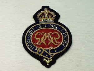 Grenadier Guards Kings Crown blazer badge - Click Image to Close
