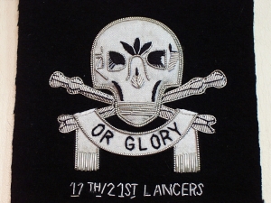 17th/21st Lancers with title blazer badge - Click Image to Close