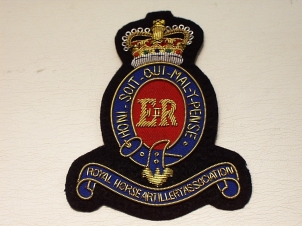 Royal Horse Artillery Association blazer badge - Click Image to Close