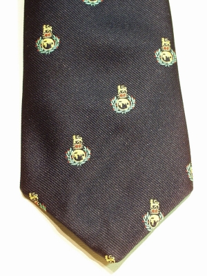 Royal Marines polyester crested tie - Click Image to Close