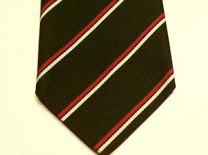 Cheshire Regiment polyester striped tie - Click Image to Close