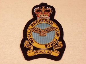 Royal Rhodesian Air Force blazer badge - Click Image to Close