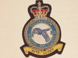 38 Sqdn QC RAF blazer badge - Click Image to Close