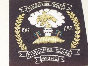 RAF Christmas Island Station blazer badge - Click Image to Close