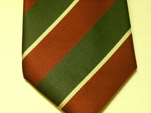 Worcestershire and Sherwood Foresters Regiment polyester striped - Click Image to Close